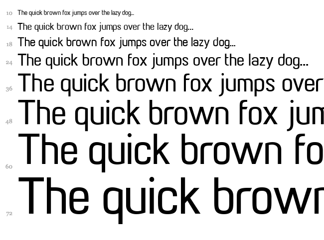 Paragon font waterfall
